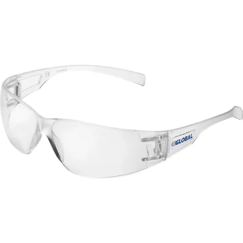 Global Industrial™ Frameless Safety Glasses, Scratch Resistant, Mirror  Lens, Silver Frame - Pkg Qty 12