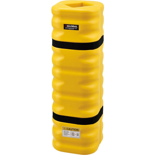 Narrow Column Protectors, 4 - 6 in. Column Opening, Yellow