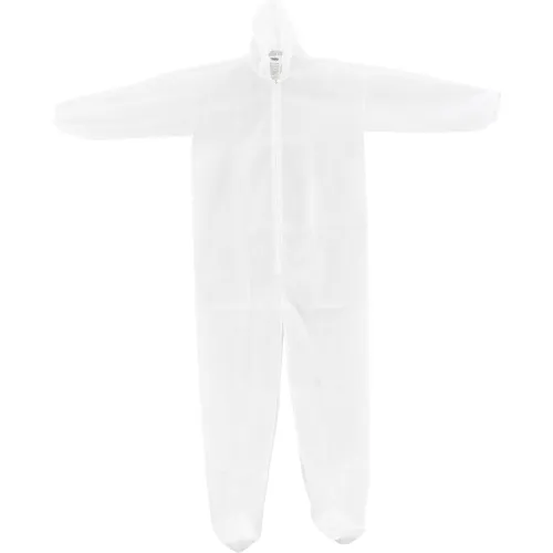 Global Industrial™ Disposable Polypropylene Coverall, Elastic Hood