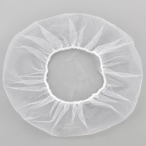 Nylon Hairnet, 24in, Honeycomb, White, 100/Bag