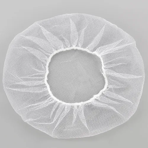 Global Industrial™ Nylon Hairnet, 24", Honeycomb, White, 100/Bag