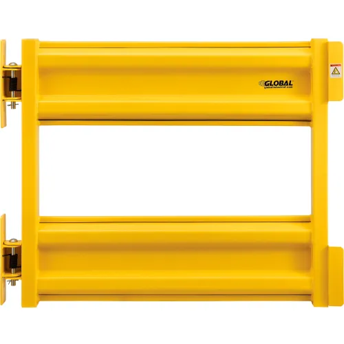 Global Industrial™ Self-Closing Guard Rail Safety Gate, Safety Yellow, Post  Mount