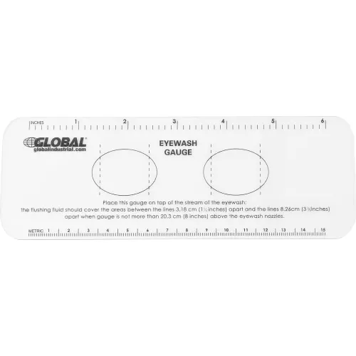 Global Industrial Emergency Eyewash Station, Wall Mounted 708381