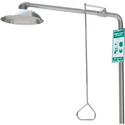 Global Industrial Emergency Eyewash Station, Wall Mounted 708381