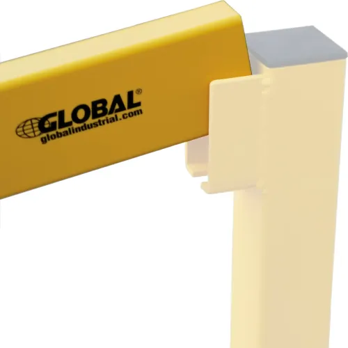 Global Industrial™ Self-Closing Guard Rail Safety Gate, Safety Yellow, Post  Mount
