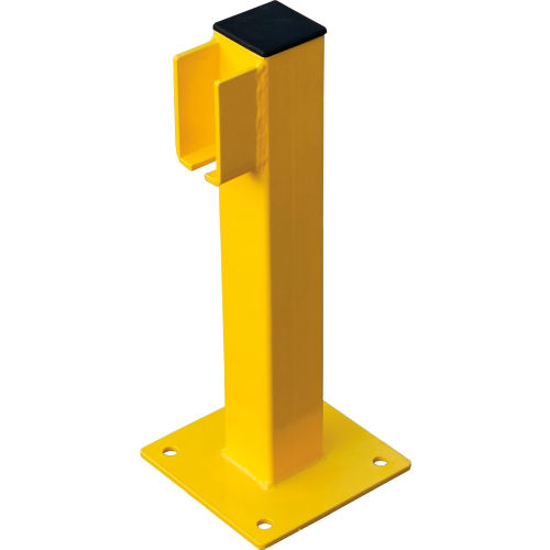 20inH Lift-Out Guard Rail End Post, Single-Rail