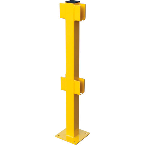 42inH Lift-Out Guard Rail In-Line Post, Double-Rail