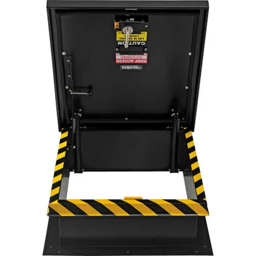 90x90cm Commercial Roof Access Hatch – Heavy Duty Galvanized Steel With Gas Strut & Locking Handle