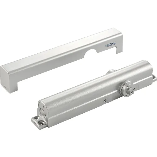 Global Industrial™ Aluminum Door Closer, Manual, Hydraulic, For Internal  and External Use