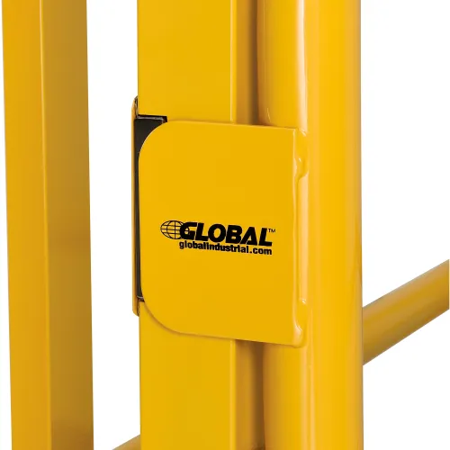 Global Industrial™ Self-Closing Guard Rail Safety Gate, Safety Yellow, Post  Mount