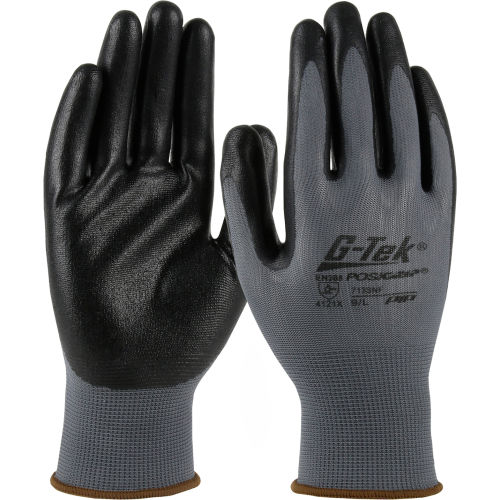 Foam Nitrile Palm Coated Nylon Gloves, PosiGrip&#174; 713SNF/L