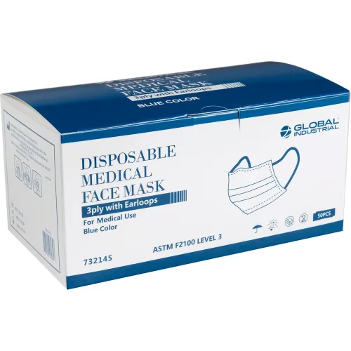 50Pcs Disposable Filter Mask 3 Ply Earloop Face Masks – Medical Broker