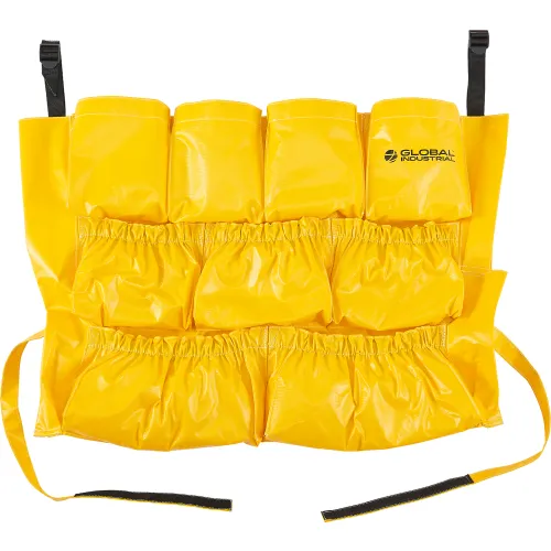 Cabilock Janitor Cart Bag - Large Canvas Cleaning Supply Pouch For Housekeeping Caddies & Carts