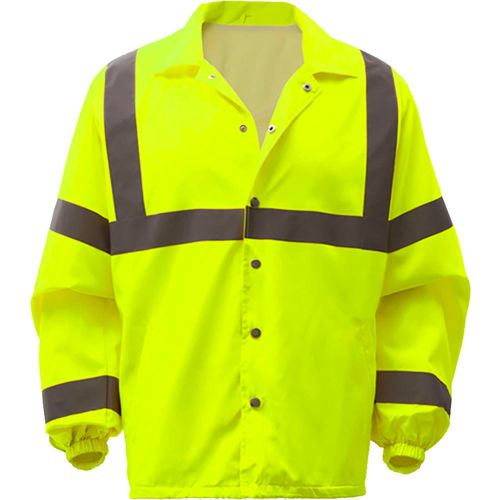 GSS Safety 7501, Class 3, Hi-Vis Windbreaker, Lime, M