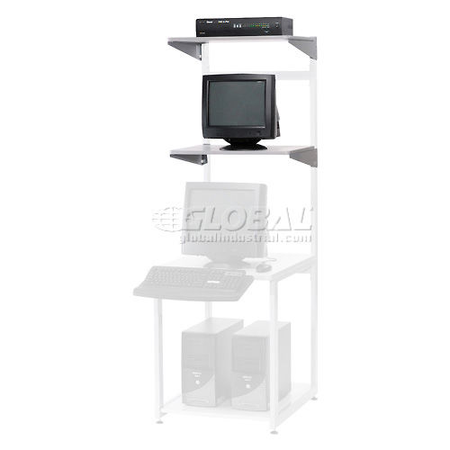 Lan Shelf on Heavy Duty LAN Workstation