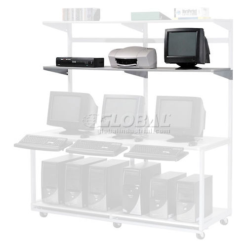 Lan Shelf on Heavy Duty LAN Workstation