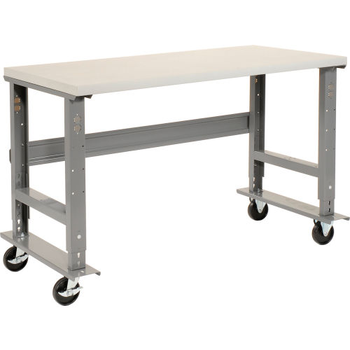 Mobile Plastic Top Height Adjustable Workbench