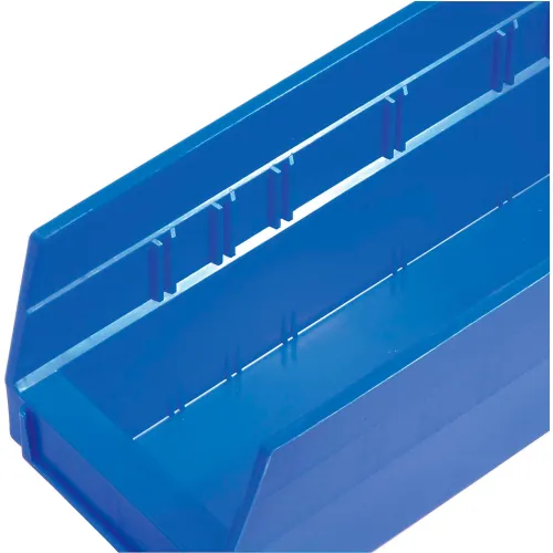 Akro-Mils Shelf Bin, Blue, 4 inH x 11 5/8 Inl x 4 1/8 inW, 1ea