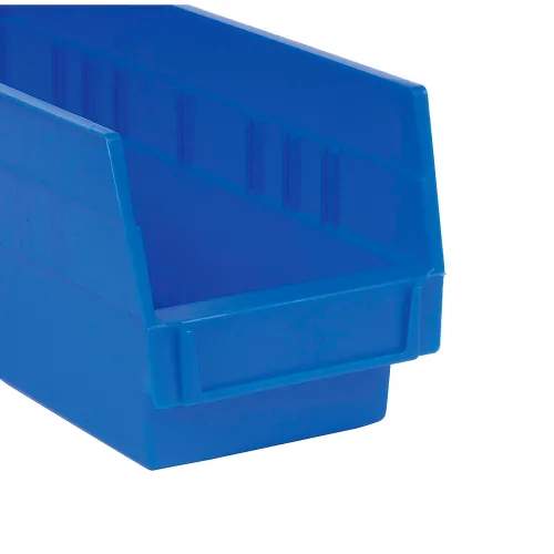 Akro-Mils Shelf Bin, Blue, 4 inH x 11 5/8 Inl x 4 1/8 inW, 1ea