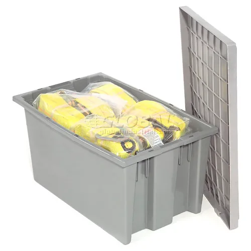 Industrial Heavy Duty Large Plastic Box, Stacking and Nesting