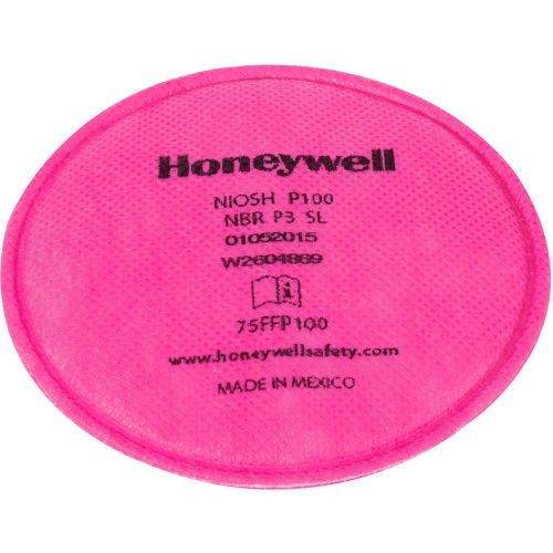 North® 75FFP100 P100 Low Profile Respirator Filter, 2/Pk