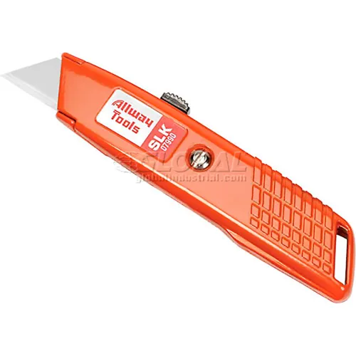 Soft Grip Snap Blade Box Cutter With Auto-Lock and 3 Blades - Pkg Qty 10