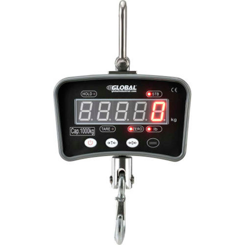 Global Industrial ™ Digital Crane Scale With Remote 2000 Lbs. x 1 Lbs.
																			
