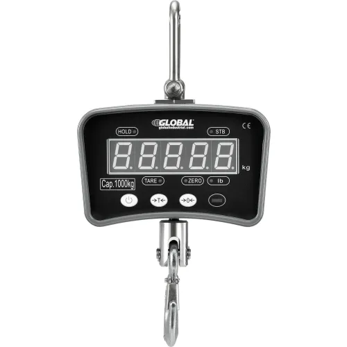 Bonvoisin Rechargeable Crane Scale 2000lb Hanging Scale Digital Weight with  Peak Hold and Remote Control LCD Display Industrial Heavy Duty Hang Scale  for Farms CE Certified (2200lb, Rechargeable) - Yahoo Shopping