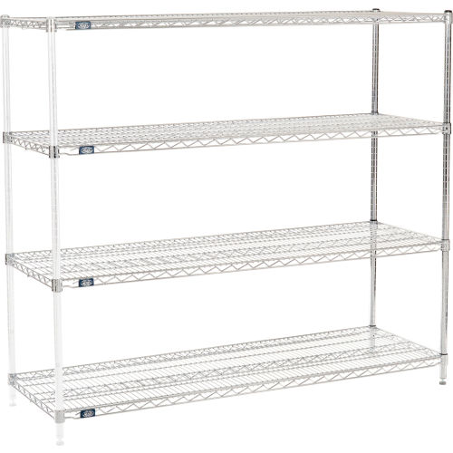 Nexel® Chrome Wire Shelving Add-On - 60W x 21D x 54H