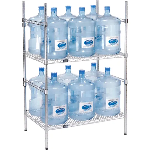 4 Bottle 5-Gallon Water Bottle Storage Rack