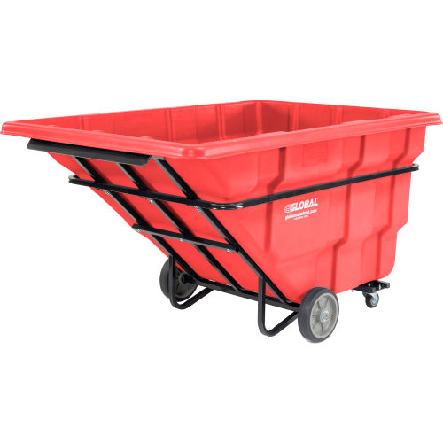 2.5 cu yd Non-Forkliftable Red Tilt Truck