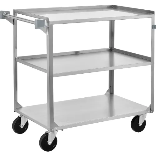 Global Industrial™ Utility Cart w/2 Shelves & 5 Casters, 500 lb