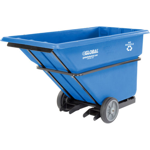 Deluxe Recycling Extra Heavy Duty Plastic Forkliftable Tilt Truck 1 Cu. Yard