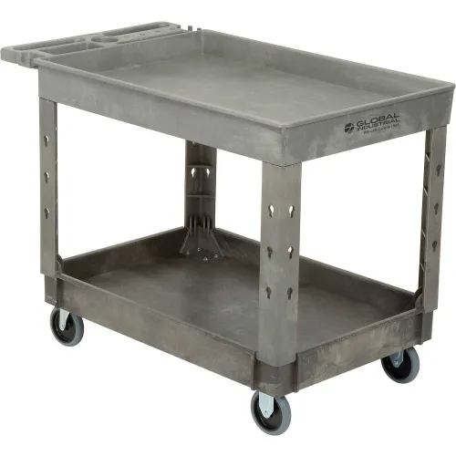 Global Industrial™ Tray Top Utility Cart w/2 Shelves, 44