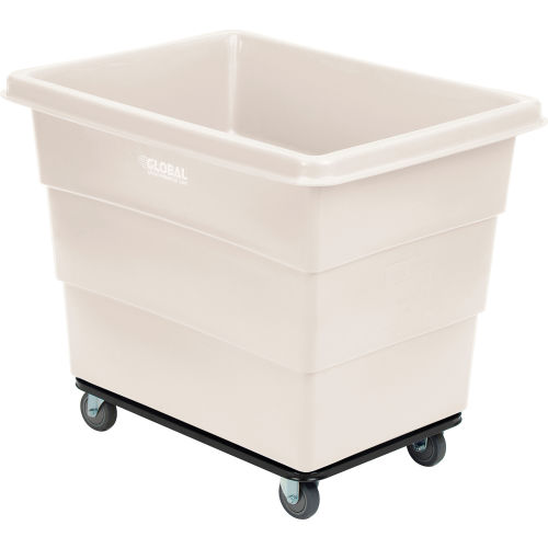 Plastic Bulk Box Truck, 12 Bushel, Steel Chassis Base White