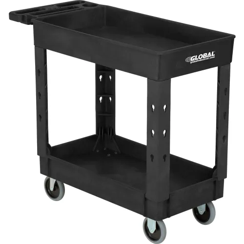Global Industrial™ Utility Cart w/2 Shelves, 500 lb. Cap, 38"L x 171/2