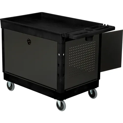 Global Industrial™ Utility Cart w/2 Shelves & 5 Casters, 500 lb. Capacity,  46L x 25W x 33H