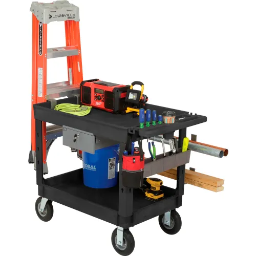 Value Collection 800 Lb Capacity, 18 Wide x 42 Long x 39 High Wire Cart  Steel, Chrome, Swivel Casters, 2 Shelves WS-MH-WCBDS-2 - 43385087 - Penn  Tool Co., Inc