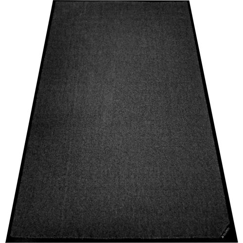 Global Industrial™ Plush Entrance Mat, 3/8" Thick, 3'x5', Charcoal Black