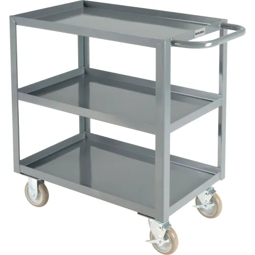 Global Industrial™ Steel Utility Cart w/3 Tray Shelves, 1200 lb