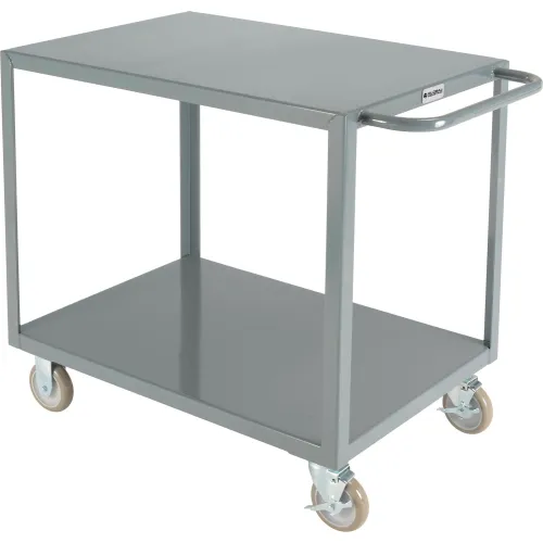Global Industrial™ Steel Utility Cart w/ 2 Shelves, 1200 lb. Capacity, 36L  x 24W x 35H