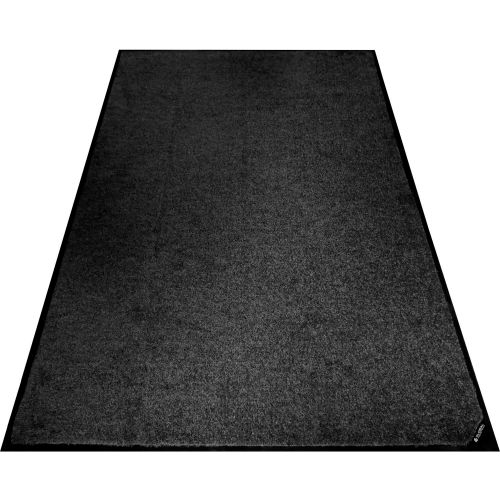 Global Industrial™ Plush Entrance Mat, 3/8" Thick, 4'x6', Charcoal Black