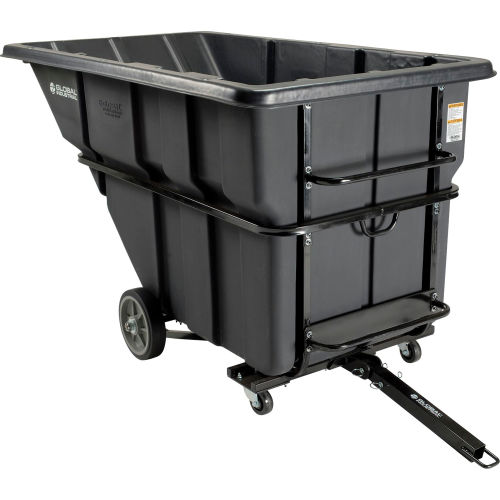 Global Industrial™ Towable Plastic Tilt Truck, 1.5 Cu. Yd., 2000 Lbs ...