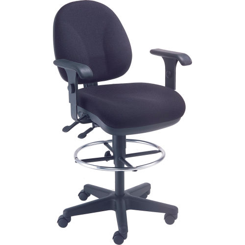 Synchro Fabric Task Stool with Arms