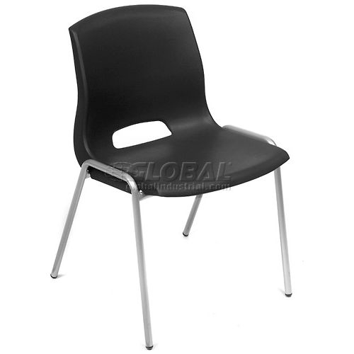 Merion Vented Plastic Stack Chairs, Ventilated Plastic Stacking Chairs, Stackable Office Chairs