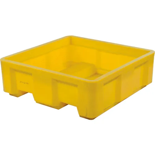 Dandux Forkliftable Plastic Skid Bulk Container, Sing Wall, 36