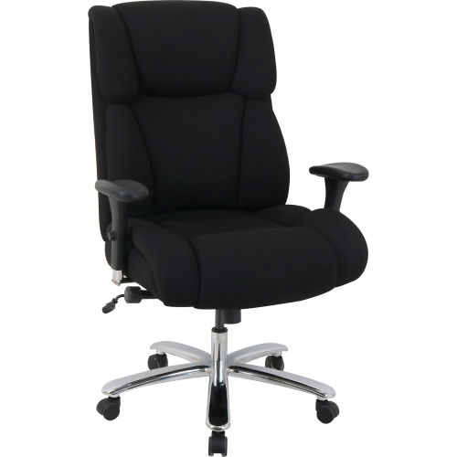 24 Hour Big and Tall Executive Fabric Chair - Black
																			