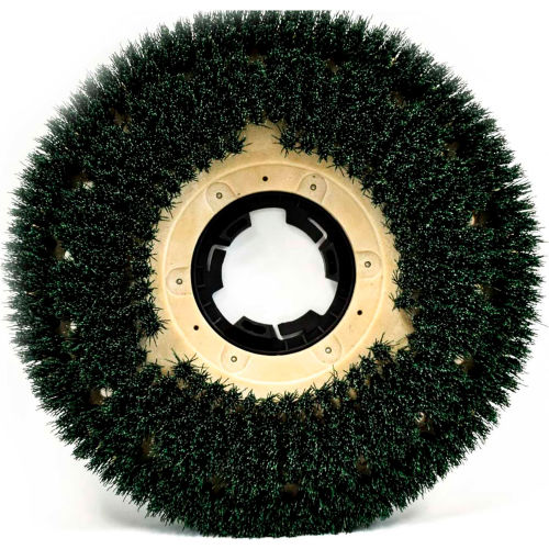 Malish 15" MAL-GRIT™ SCRUB Grit Brush - Scrubbing w/NP-9200 Clutch Plate, Green - 813015NP