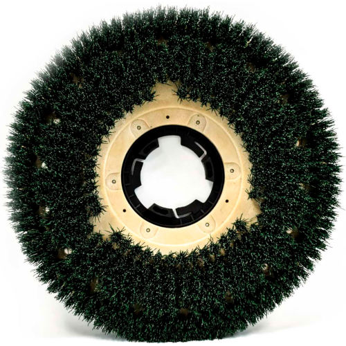 Malish 18" MAL-GRIT™ SCRUB Grit Brush - Scrubbing w/NP-9200 Clutch Plate, Green - 813018NP