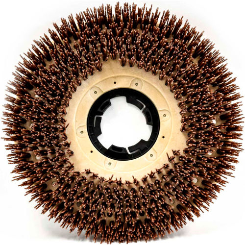 Malish 15" Mal-Grit Xtra™ Heavy Duty Stripping & Scrubbing w/Univ Clutch Plate,Orange- 813615NP